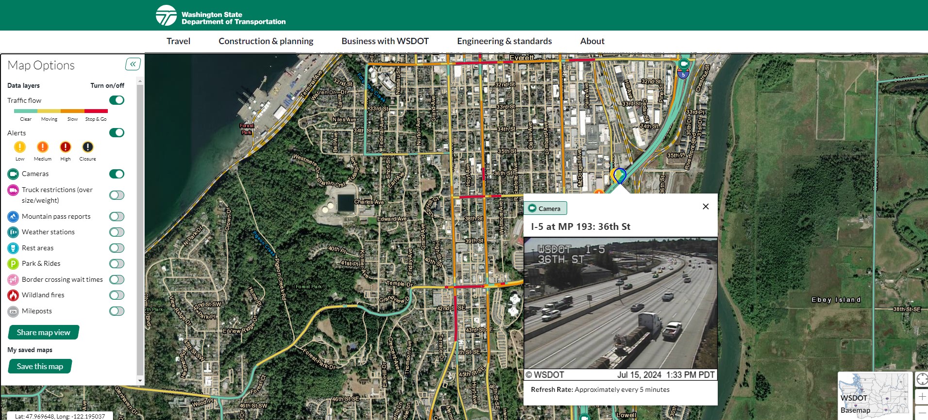 Southbound I-5 to close briefly at 36th street in Everett