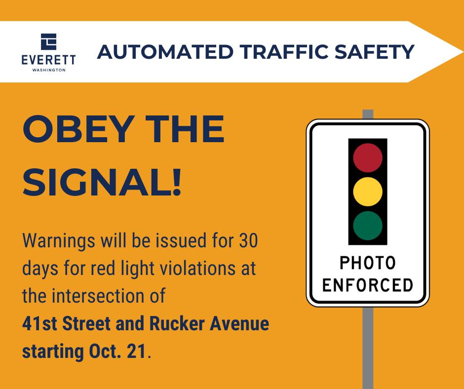 Red light enforcement on 41st and Rucker Avenue