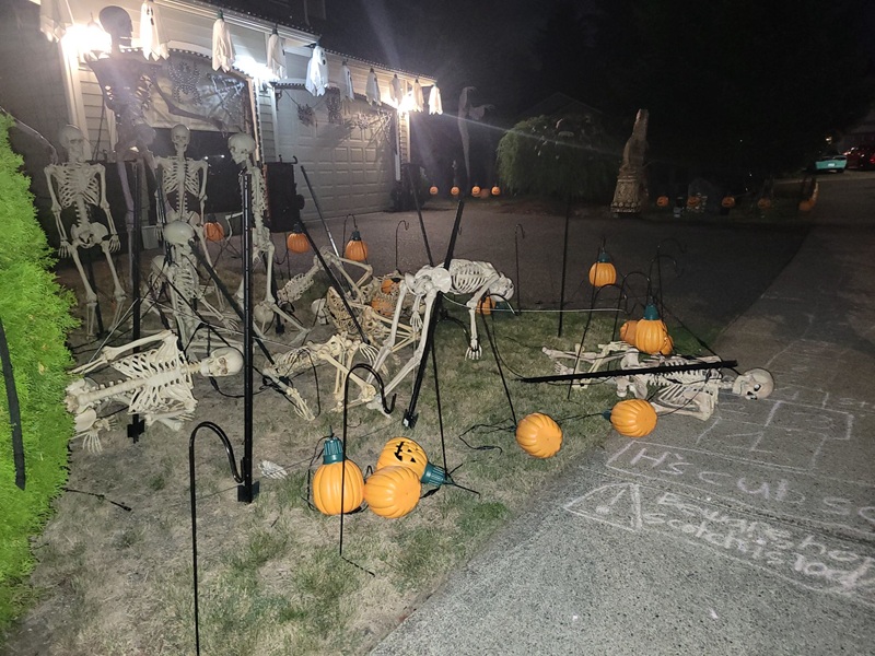 Vandalism targets Everett family’s holiday display, neighbors frustrated