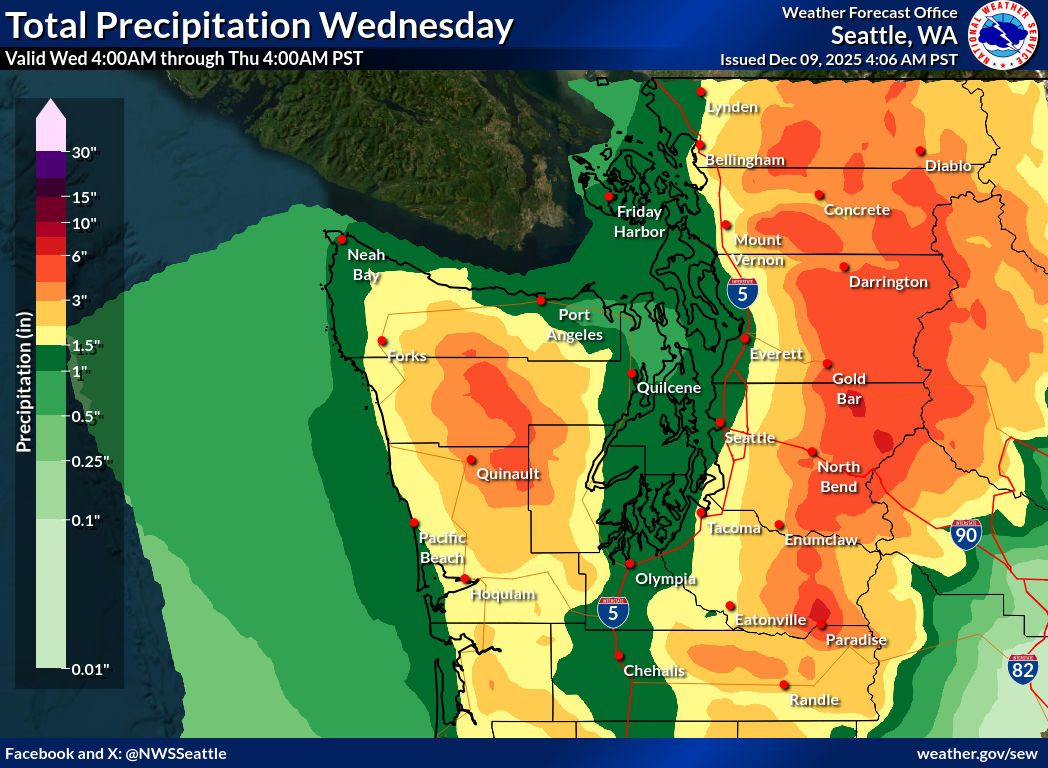 Nasty, hazardous weather in Snohomish County this week
