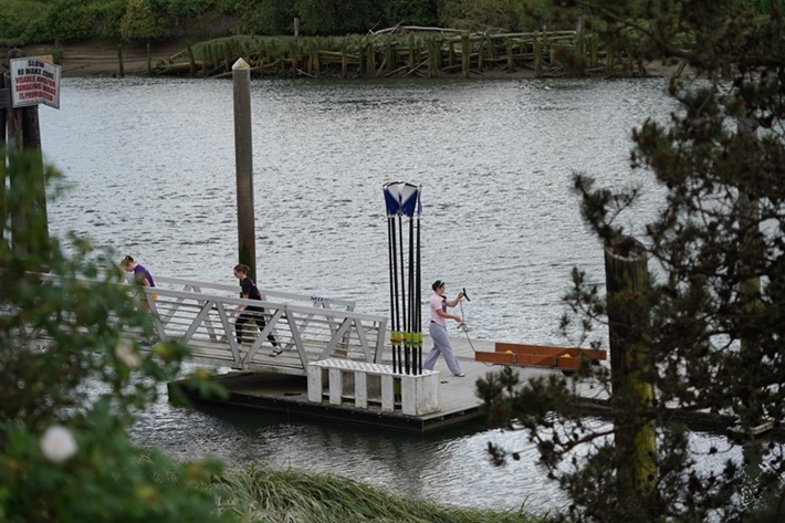Everett rowing dock oars