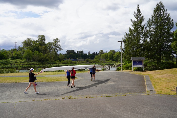 Everett rowing shell walk