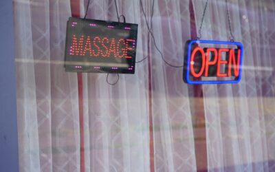 massage parlor sign open