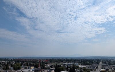 Everett, faint smoke, skyline, July 21, 2026