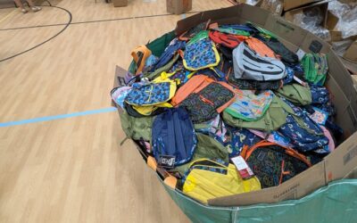 backpacks, stuff the bus, Everett