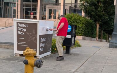 voting, elections, ballot drop box