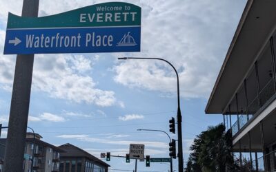 Everett waterfront sign