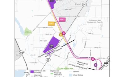Sound Transit light rail south Everett