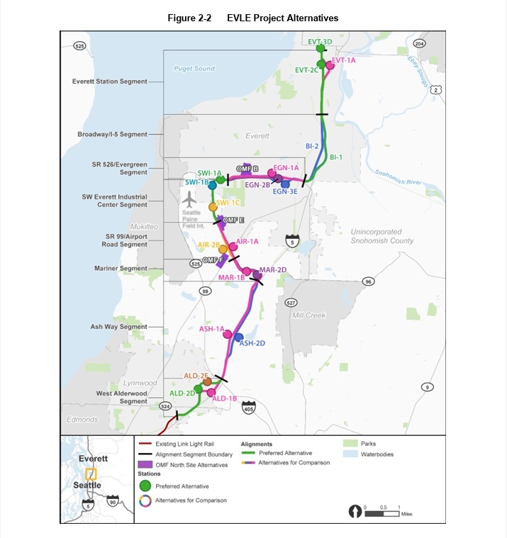 ST Everett extension Draft EIS full map 1