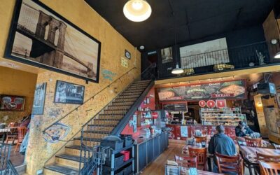 Restaurant, stairs, pizza, pizzeria
