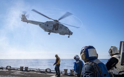 USS Gridley, US Navy, helicopter, military maneuvers