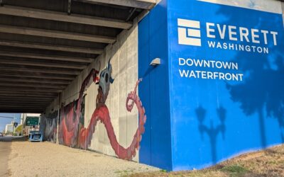 Octopus mural, Everett