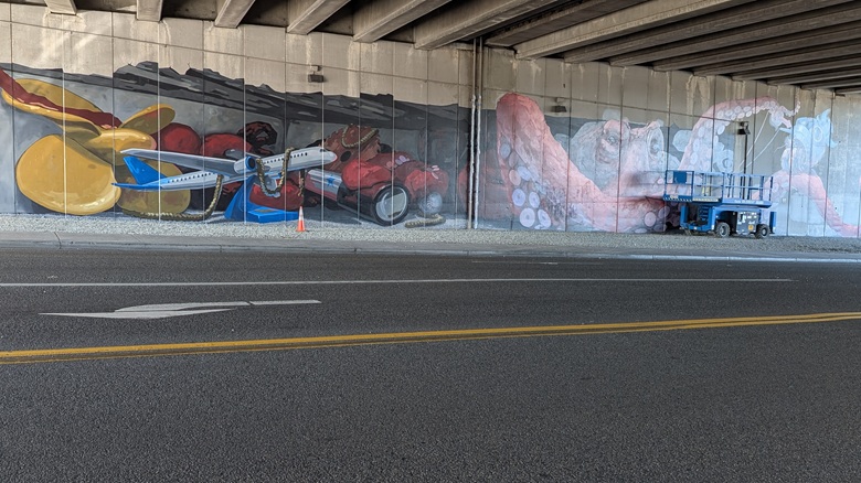 Octopus mural, Everett