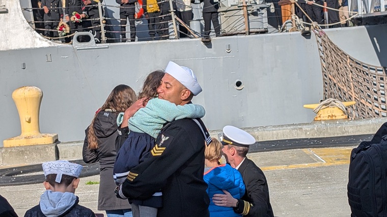 US Navy homecoming, parent child, hug US Navy homecoming, parent child, hug